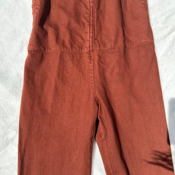 Rachel Comey Buxton Sleeveless Zip Front Jumpsuit Mahogany Cotton Size 2 NWT - Picture 16 of 16
